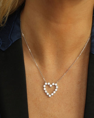 She's an Icon Baby Heart Necklace - Silver
