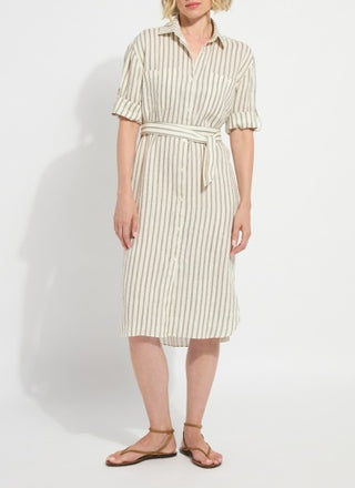 Lyssé Juniper Linen Tunic Shirt Dress