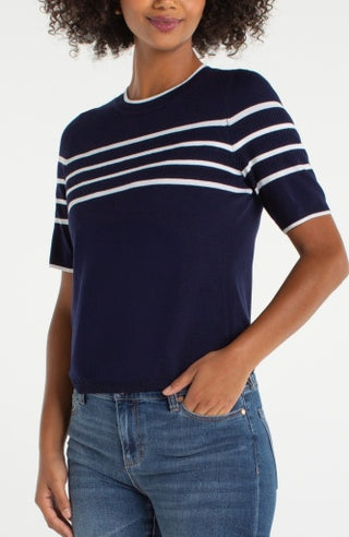 short sleeve  crew neck sweaters