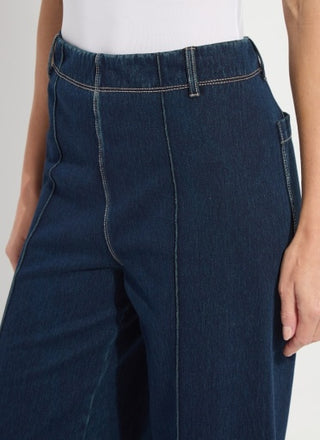Lyssé Nova High Waist Pintuck Denim Jeans in Indigo