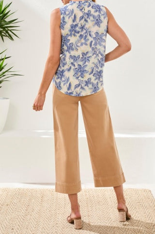 BLOUSE W/ FRILL NECK