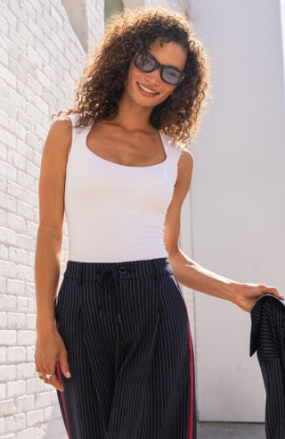 slvlss built in bra knit top
