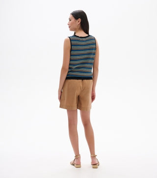 kate sleeveless tank - desert stripes