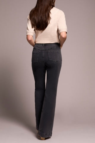 Tribal Audrey Pull-On Flare Jeans