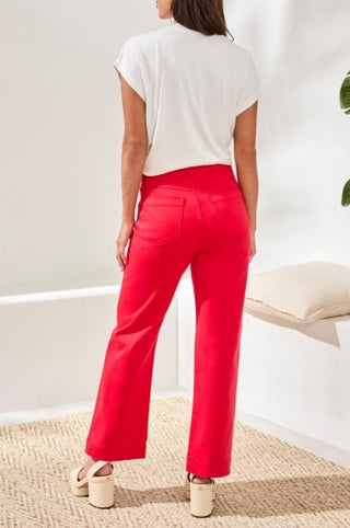 FLY FRONT PANT W/ EMB