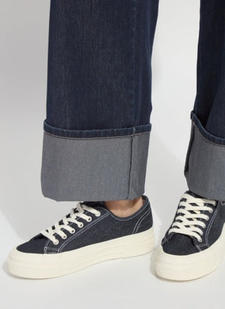 lysse samara cuffed wide leg denim
