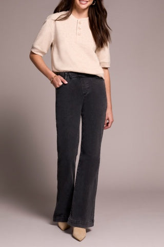 Tribal Audrey Pull-On Flare Jeans