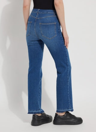 Lyssé Premium Straight Jeans in Authentic Midwash