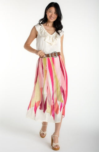 pull on woven maxi skirt