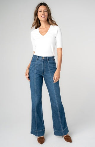 Liverpool Los Angeles Relaxed High Rise Seamed Bootcut, 32" Inseam