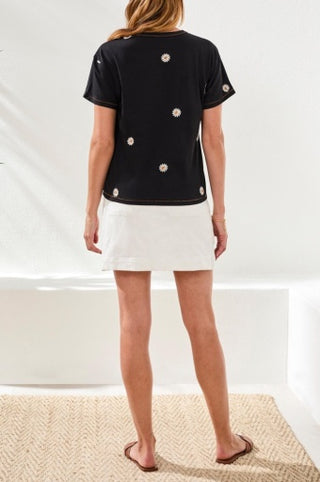 S/S TOP W/EMB