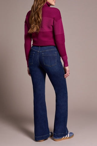 Tribal Audrey Pull-On Flare Jeans