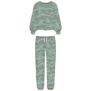 Honeydew Star Seeker Long Set — Fern Camo